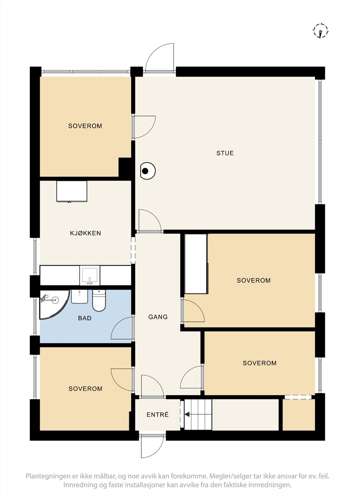 Plantegninger 1. etasje Galleribilde