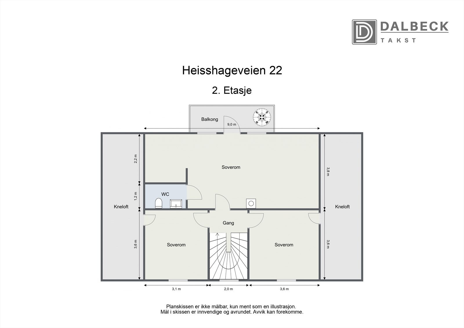 PLANTEGNING 2. ETASJE - alternativ løsning Galleribilde