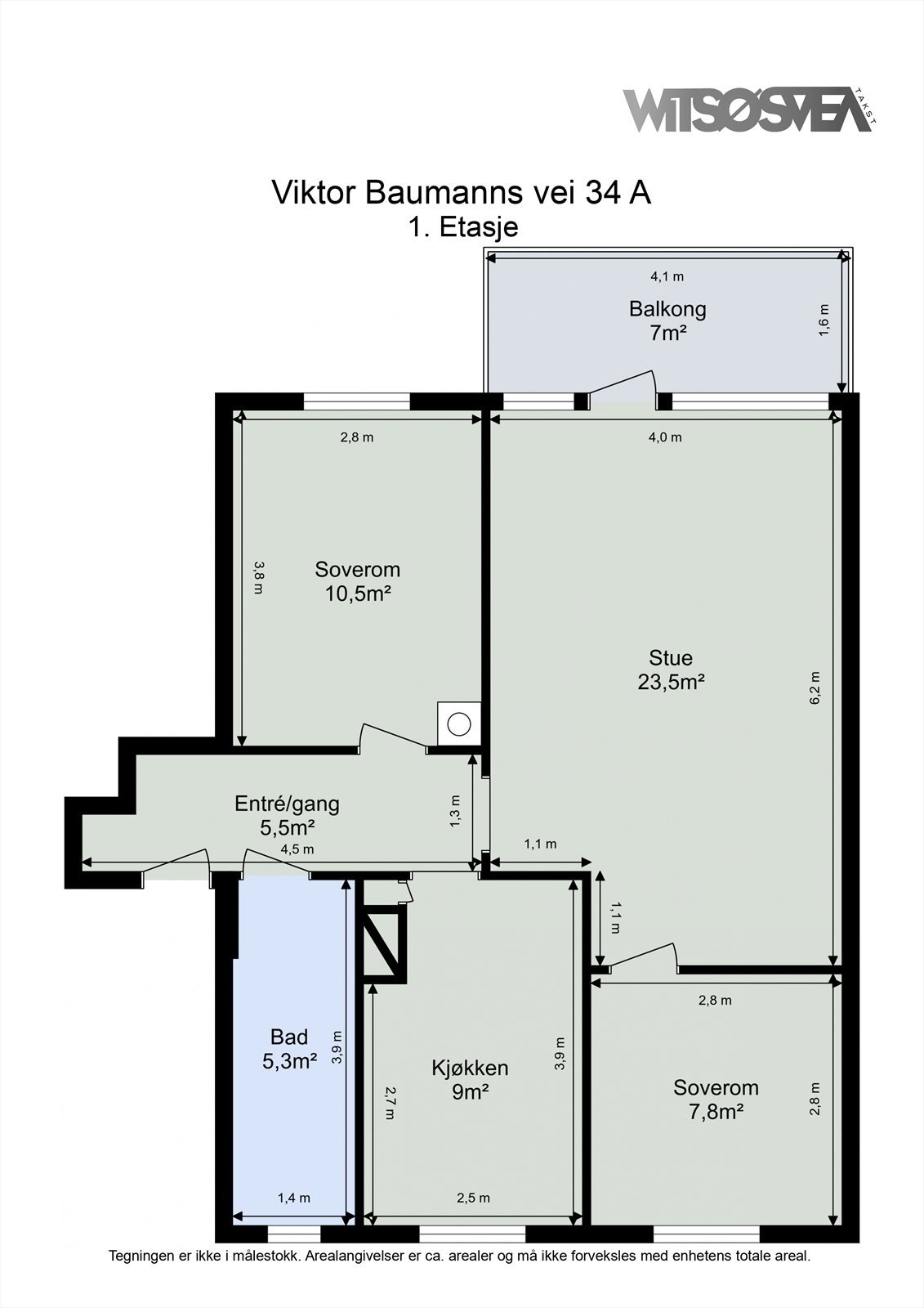 Planskisse - Høy 1.etasje Galleribilde
