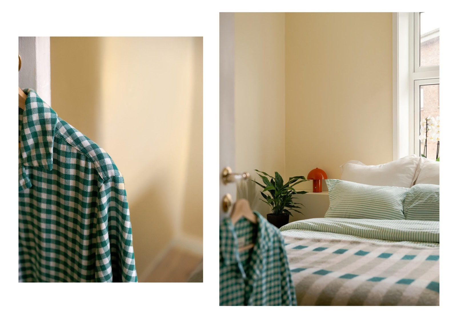 Rommet ble pusset opp og malt i 2026 i en lun og deilig fargepalett. Galleribilde