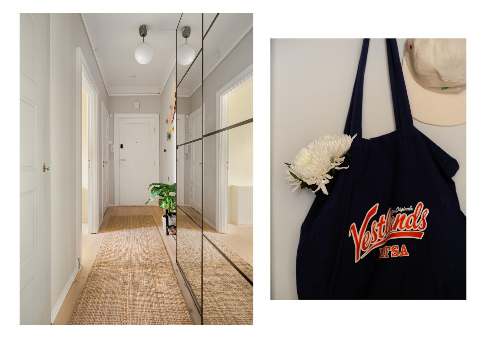 Leilighetens entré binder rommene fint sammen og gir et godt førsteinntrykk. Galleribilde