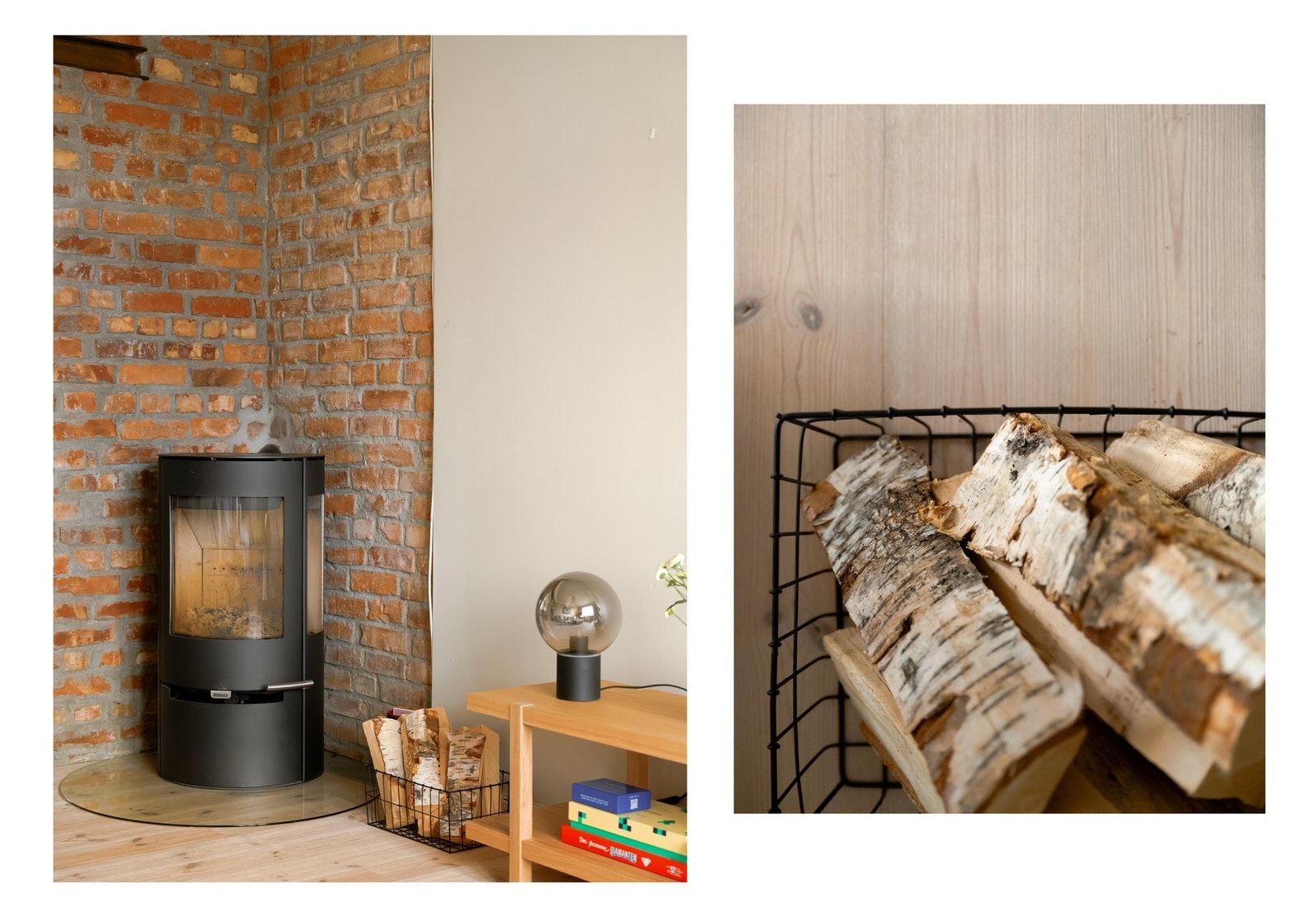 I stuens hjørne finner vi en varm og god vedovn, som virkelig kommer til sin rett i vinterhalvåret. Galleribilde