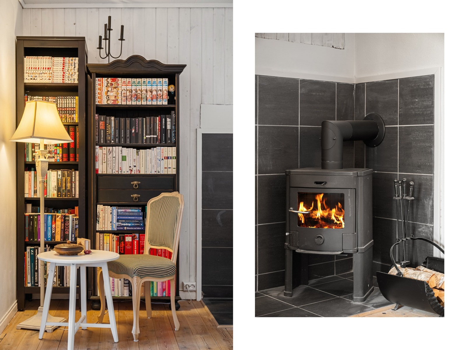 - Det er hyggelig med vedovn som bidrar til det lille ekstra på mørke høst/vinterdager - Galleribilde