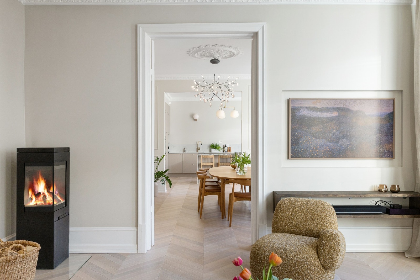 Boligen gir en fantastisk "ballsalfølelse". Galleribilde