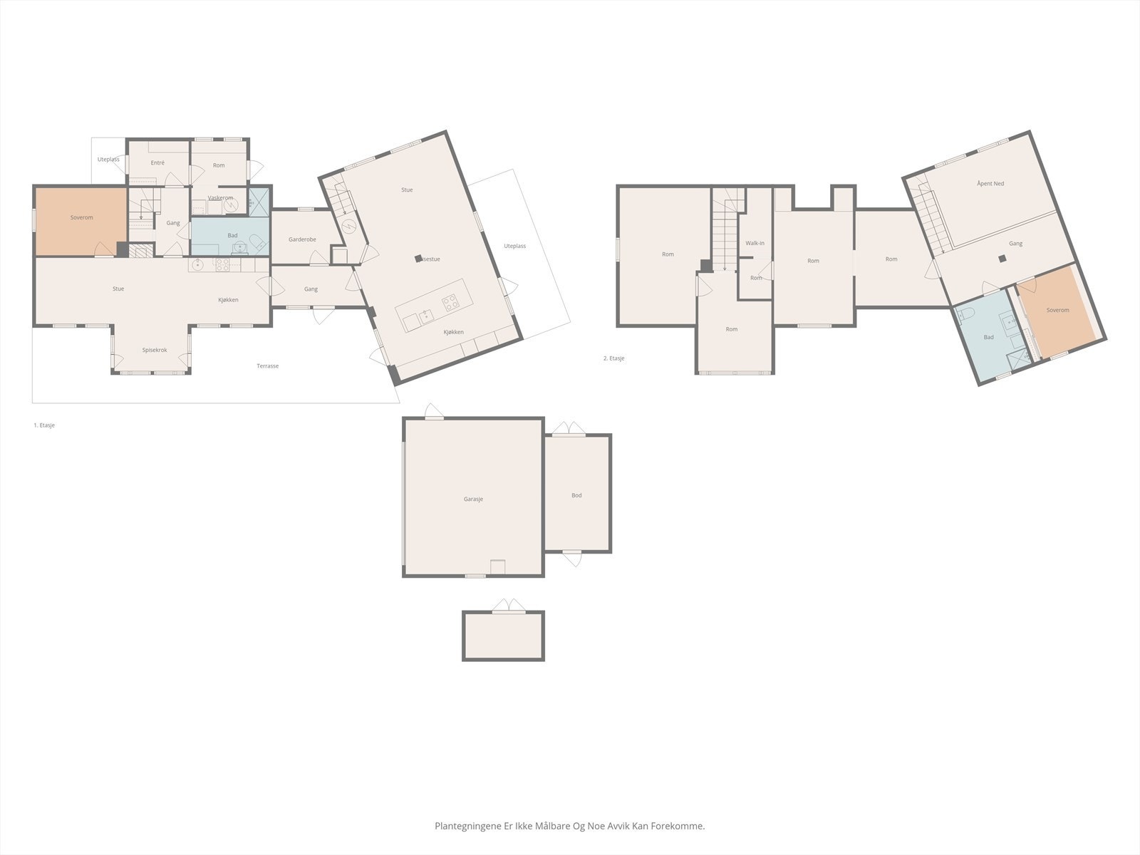 Plantegning alle plan. Galleribilde