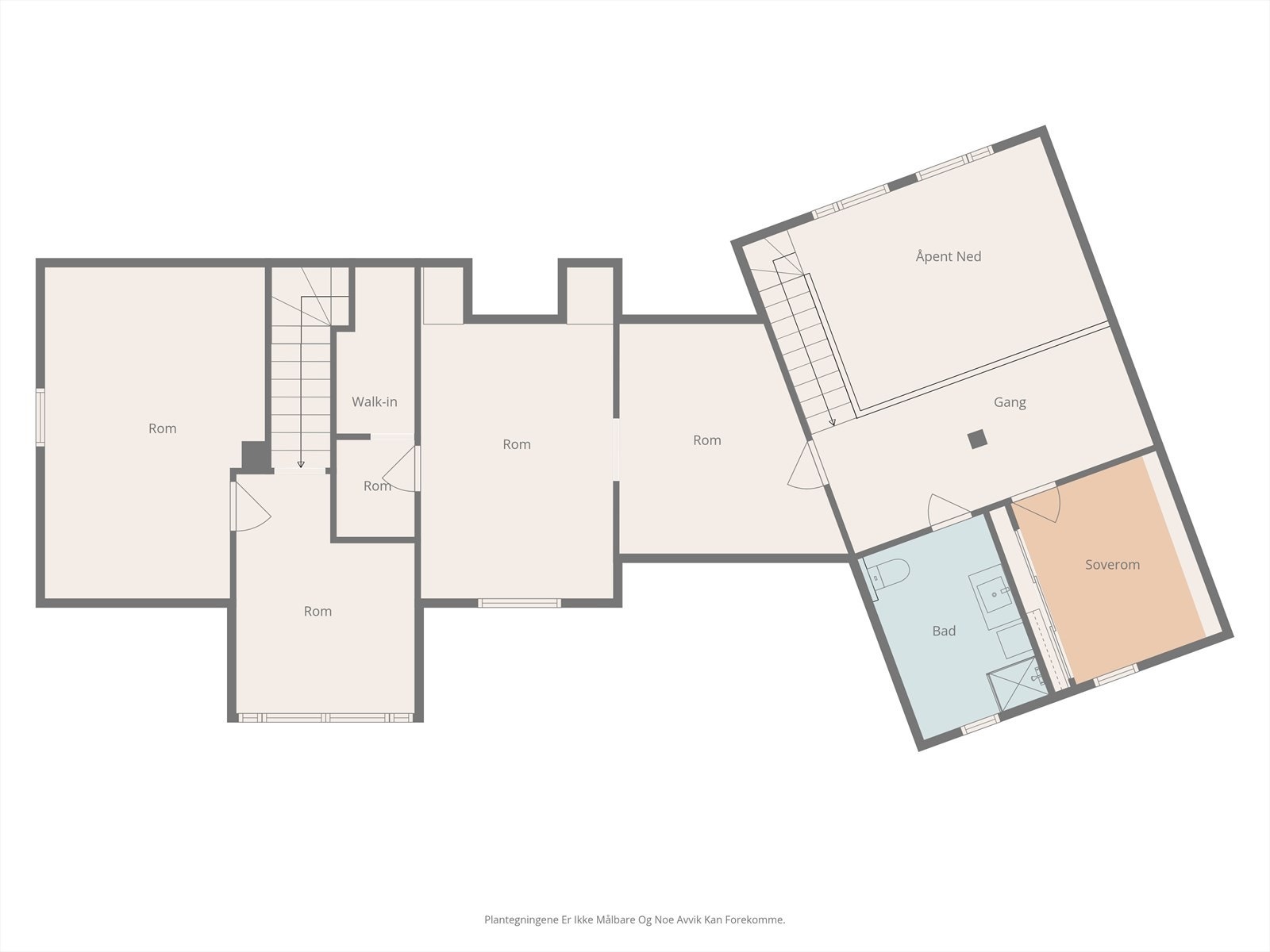 Plantegning overetasje. Galleribilde