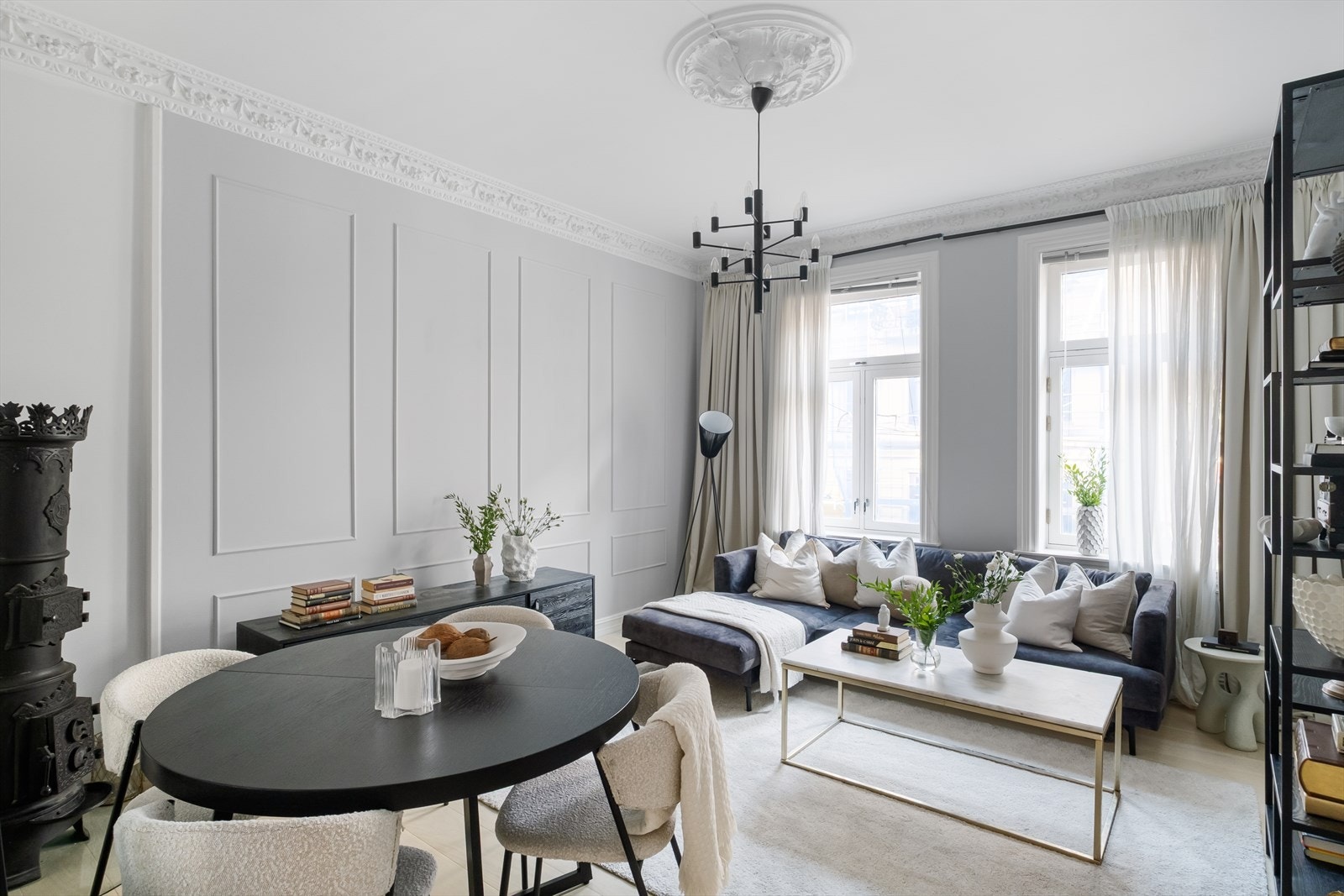 En klassisk og tiltalende 2(3)R leilighet med balkong på Bislett. Galleribilde