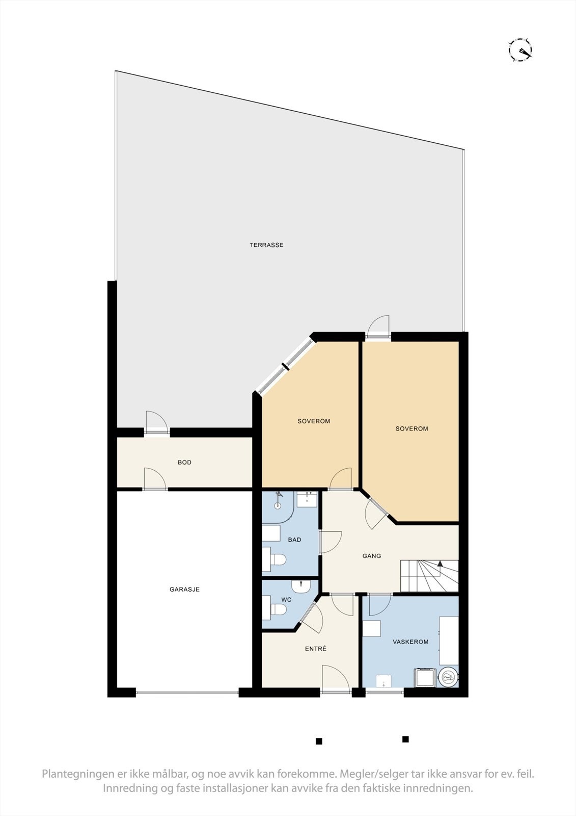 Plantegning 1. etasje Galleribilde