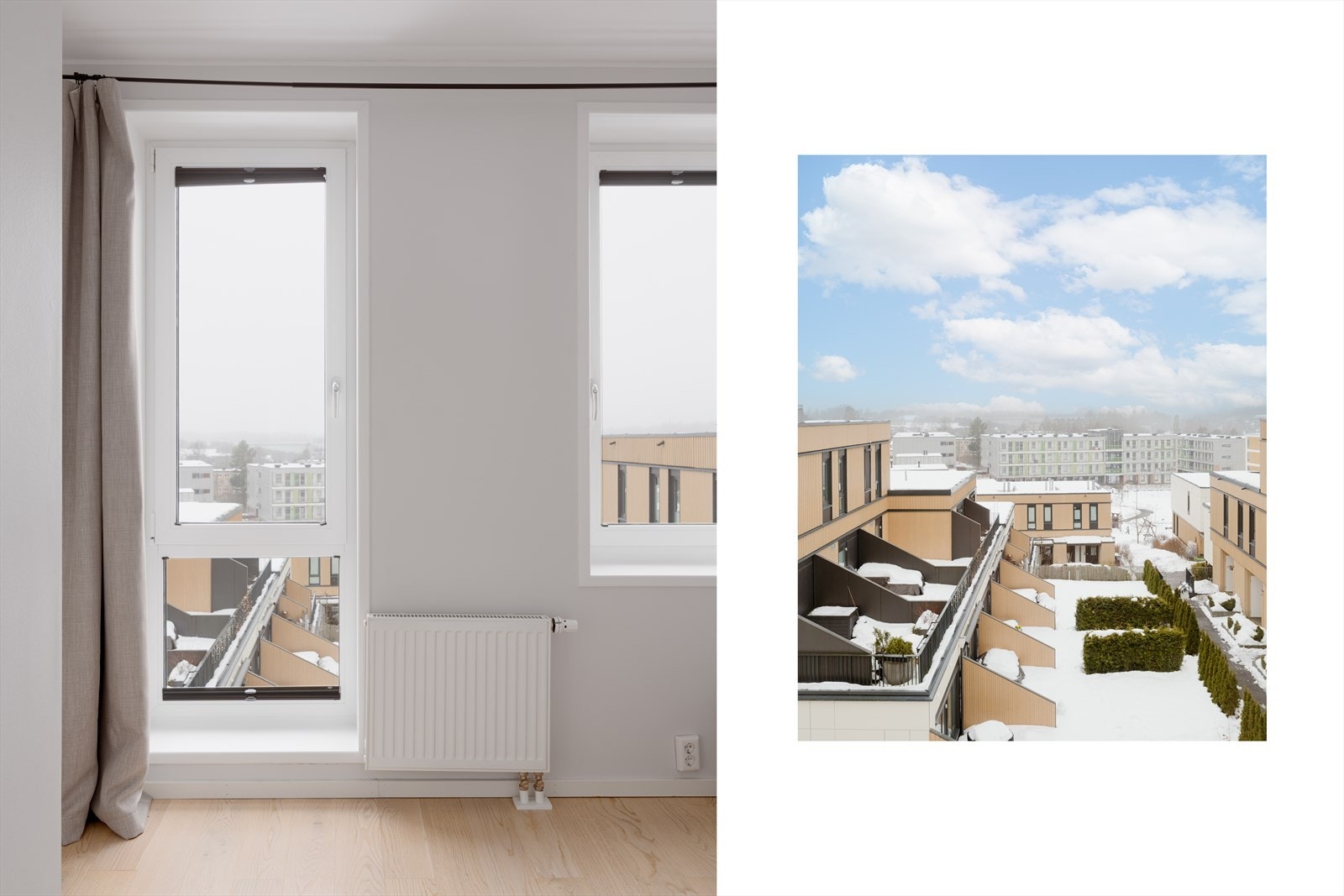 Boligen ligger på en høyde med fritt utsyn i populære Unnarennet sameie i Lørenskog Stasjonsby - Et eldorado for barnefamilier! Galleribilde