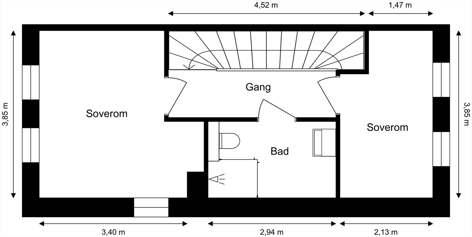 Plantegning 2. etasje. Galleribilde