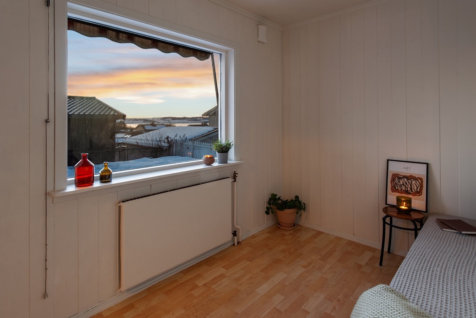 Bod-rom i 1. etasje som i dag er innredet som et soverom. Galleribilde