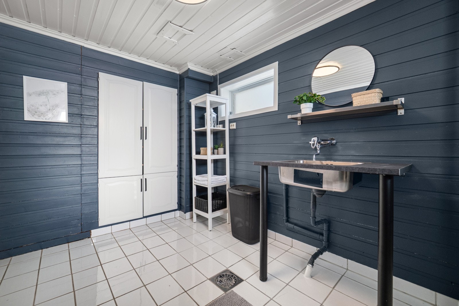 Vaskerommet er av god størrelse. Galleribilde