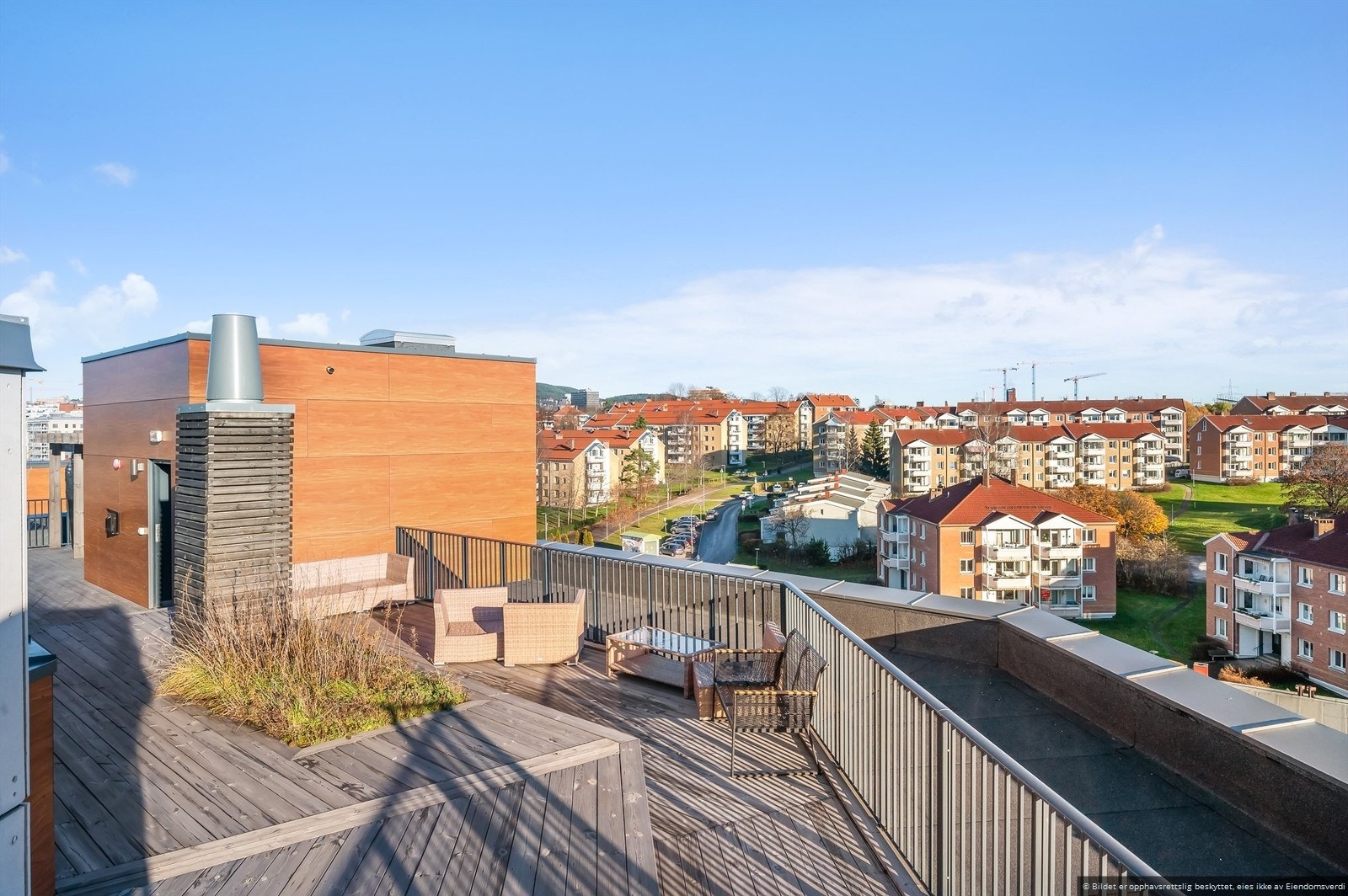 Tilgang til felles takterrasse med flott utsikt Galleribilde