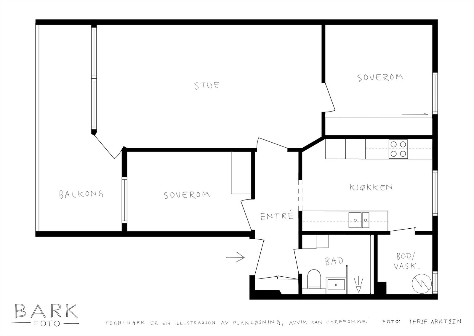 Plantegning Galleribilde