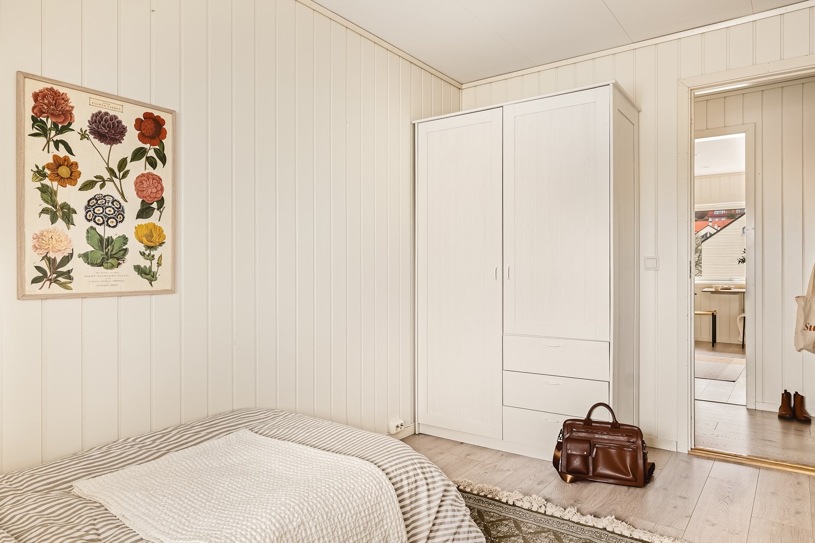 Det ble installert Lunos balansert ventilasjonsanlegg/vifte på begge soverom og i stue i 2017. Galleribilde