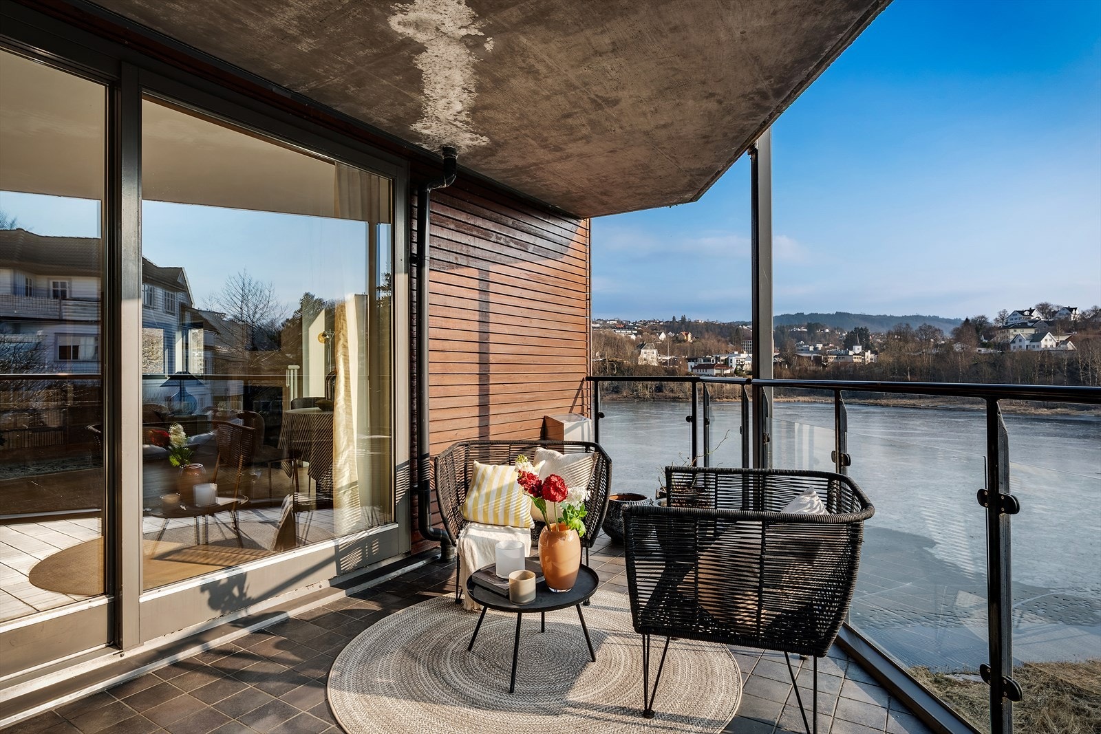 Fin utsikt over Lille Nesttunvannet Galleribilde