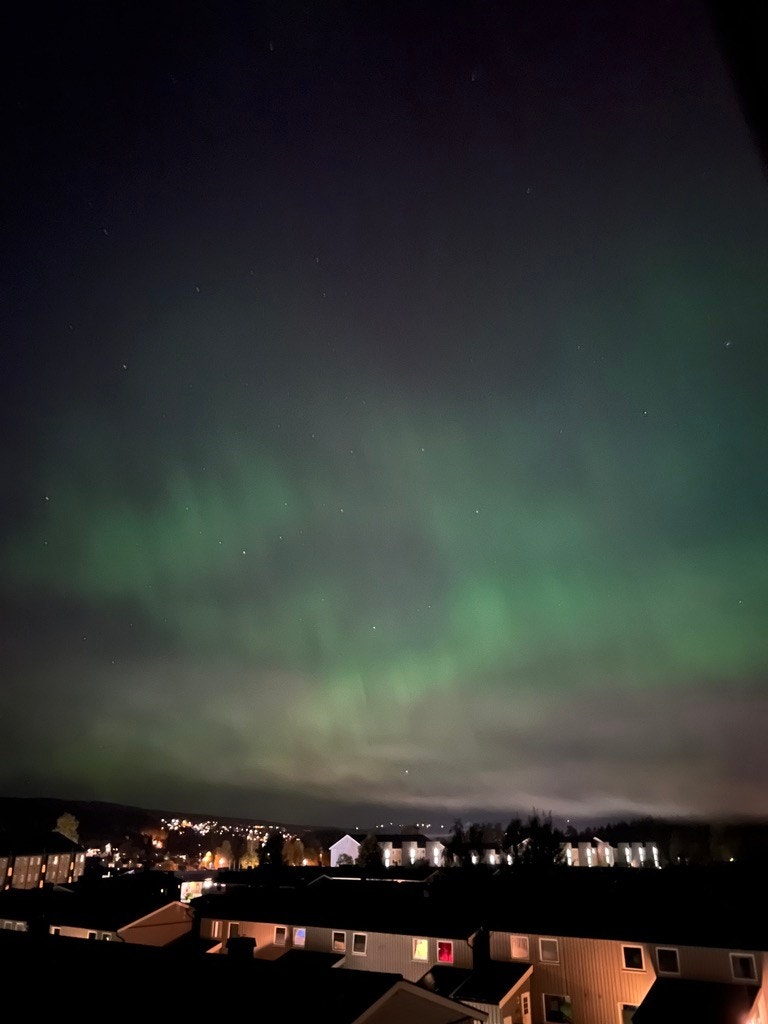 Nordlys sett fra balkongen! Galleribilde