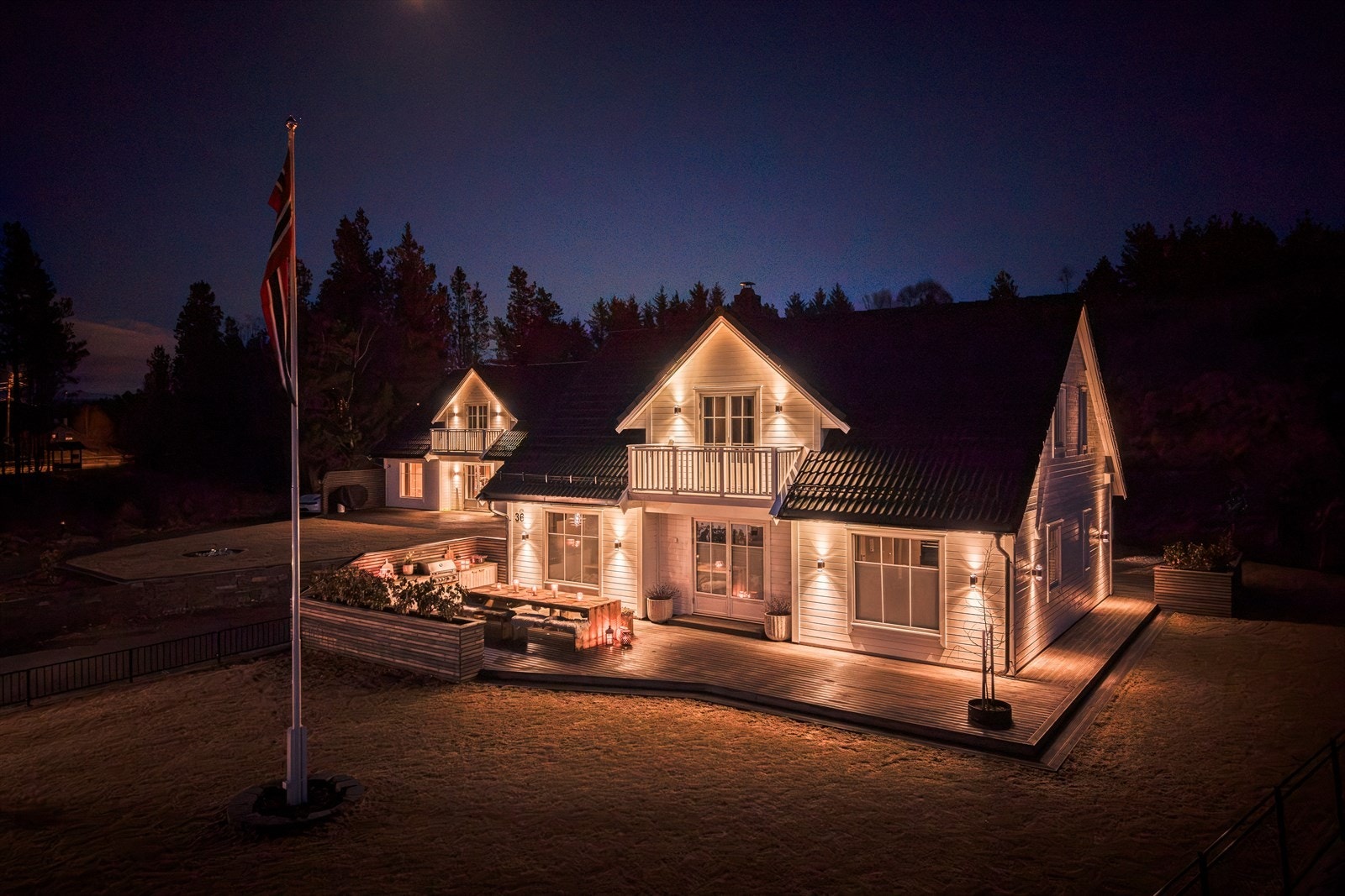 Eneboligen ble bygget i 2022. Galleribilde