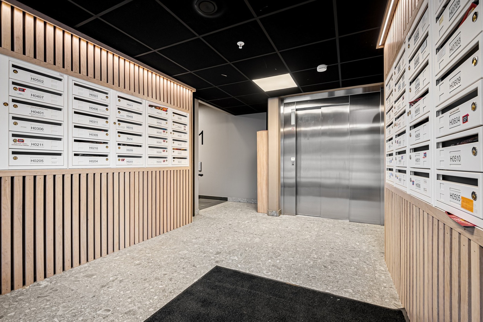 Innvendige postkasser Galleribilde