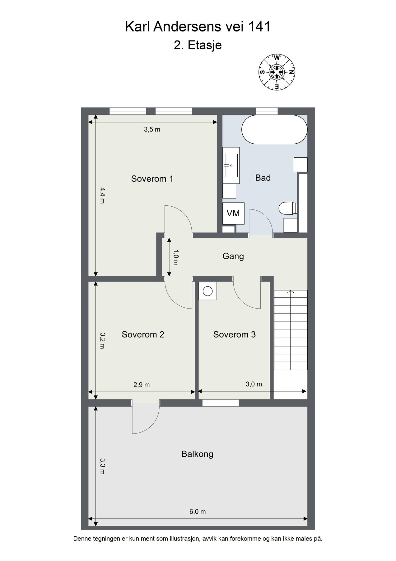 Planskisse Galleribilde