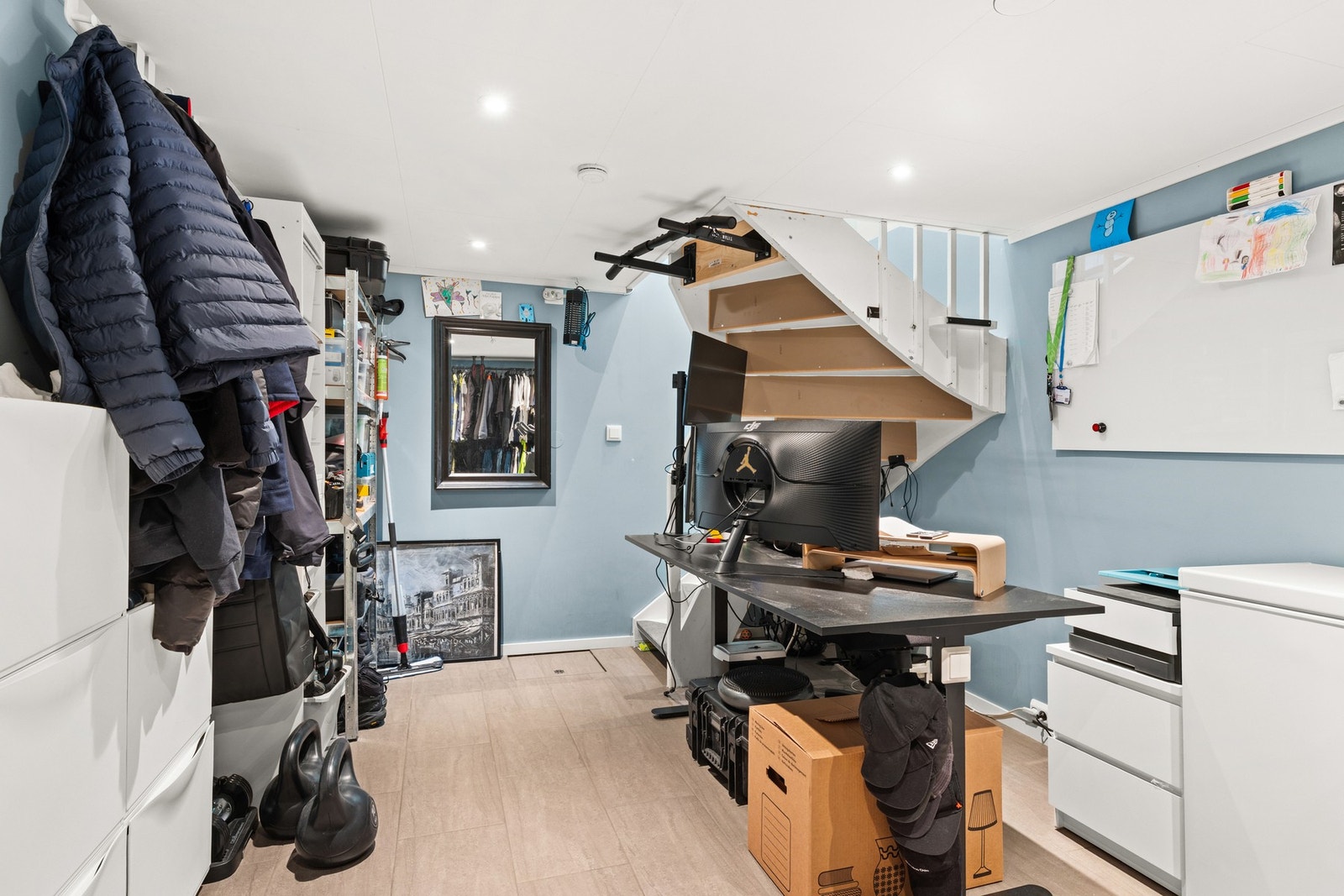 Kjellerrom, brukes i dag som kontor Galleribilde