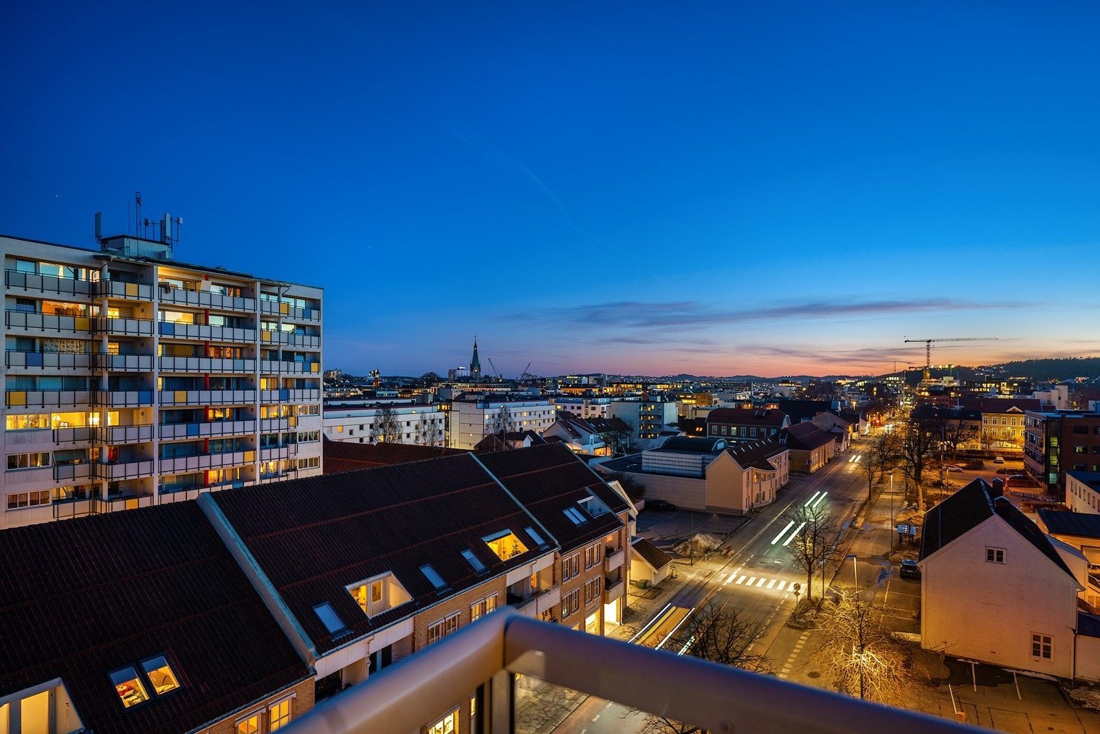 Utsikt fra balkong Galleribilde