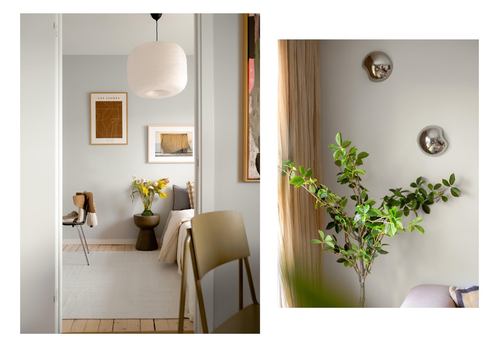 Fra stuen er det inngang til soverommet. Galleribilde