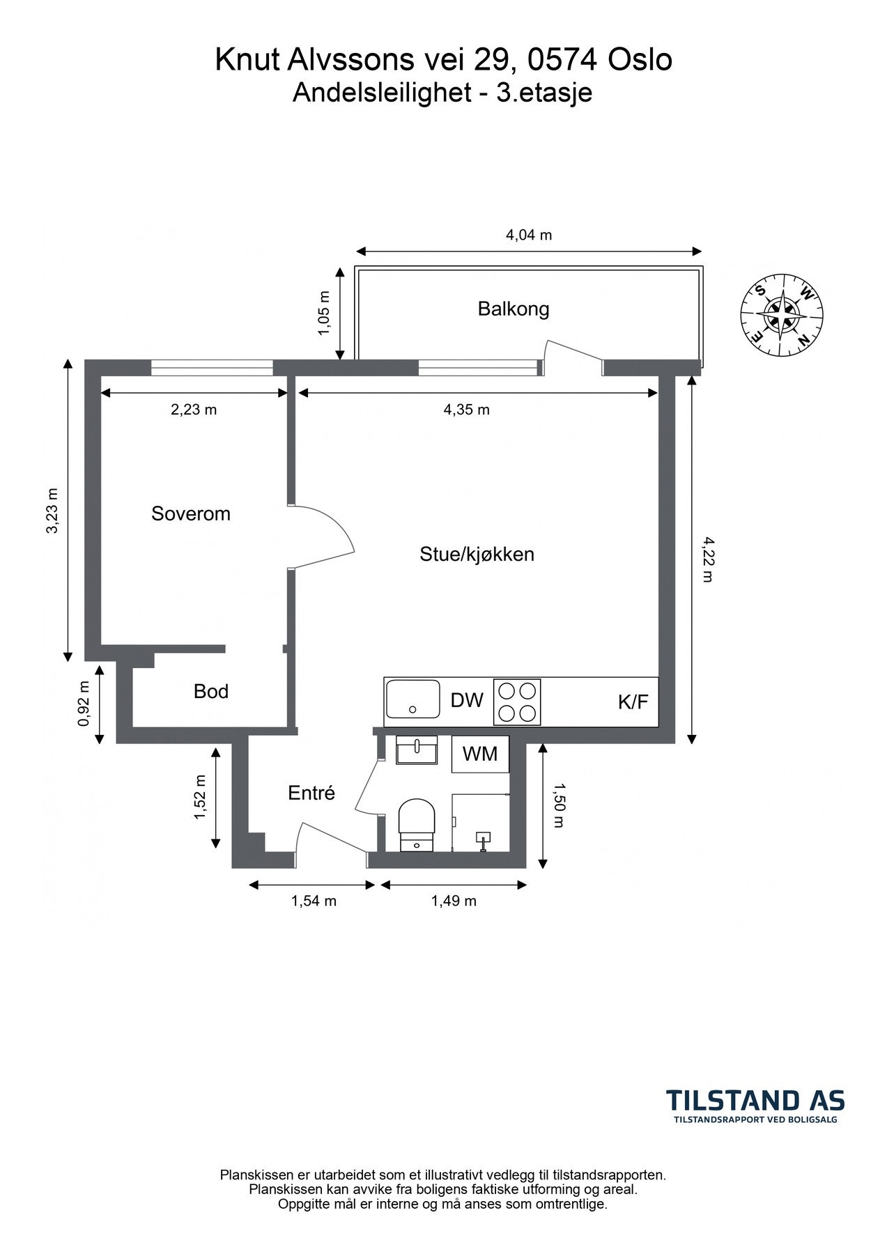Leiligheten har en praktisk planløsning med luftige, store og gode rom. I tillegg til innvendige arealer disponeres det en kjellerbod på 4 kvm. Galleribilde