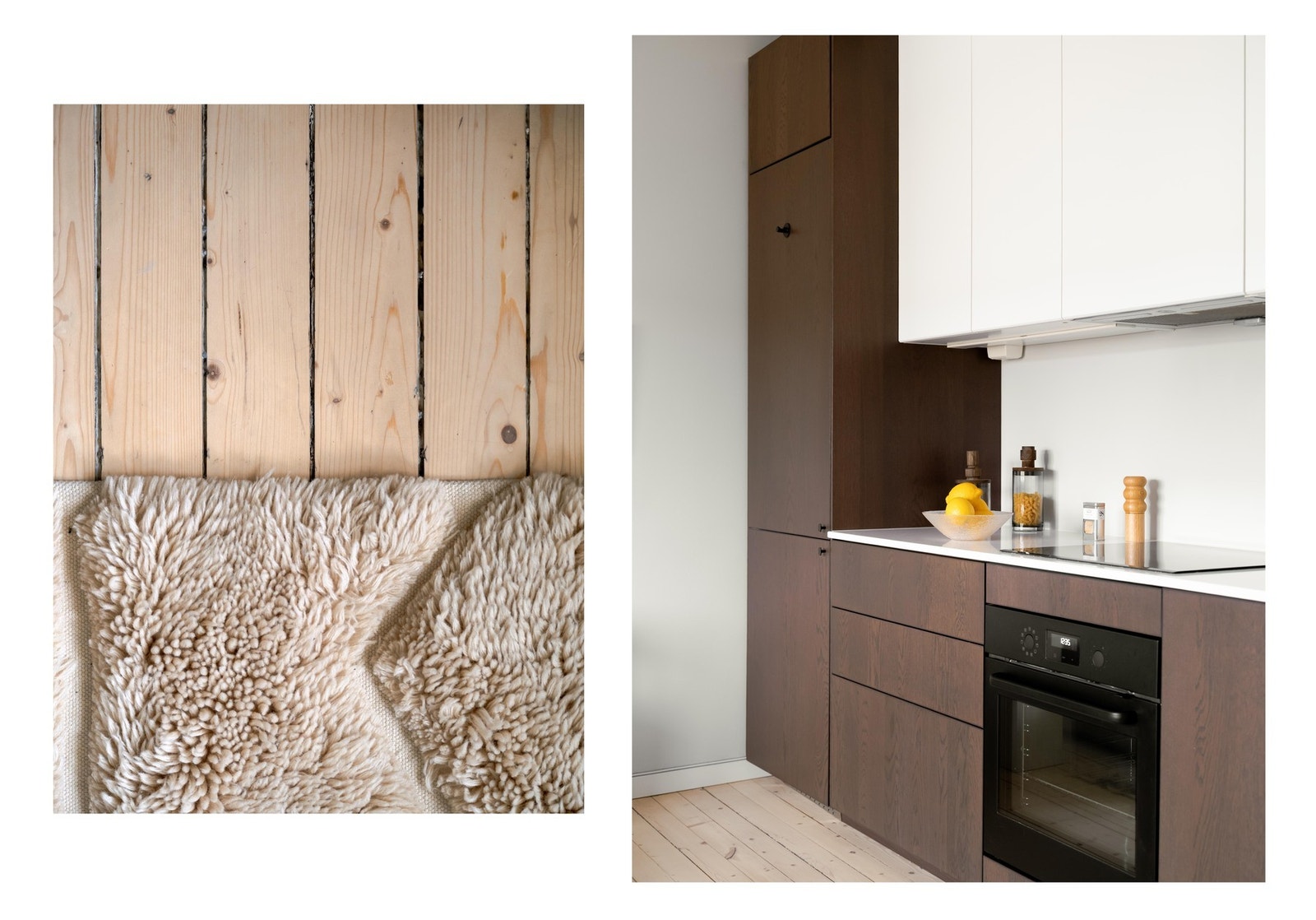 De originale tregulvene ble slipt og oljet i 2022, samtidig som det flotte kjøkkenet var nytt. Galleribilde