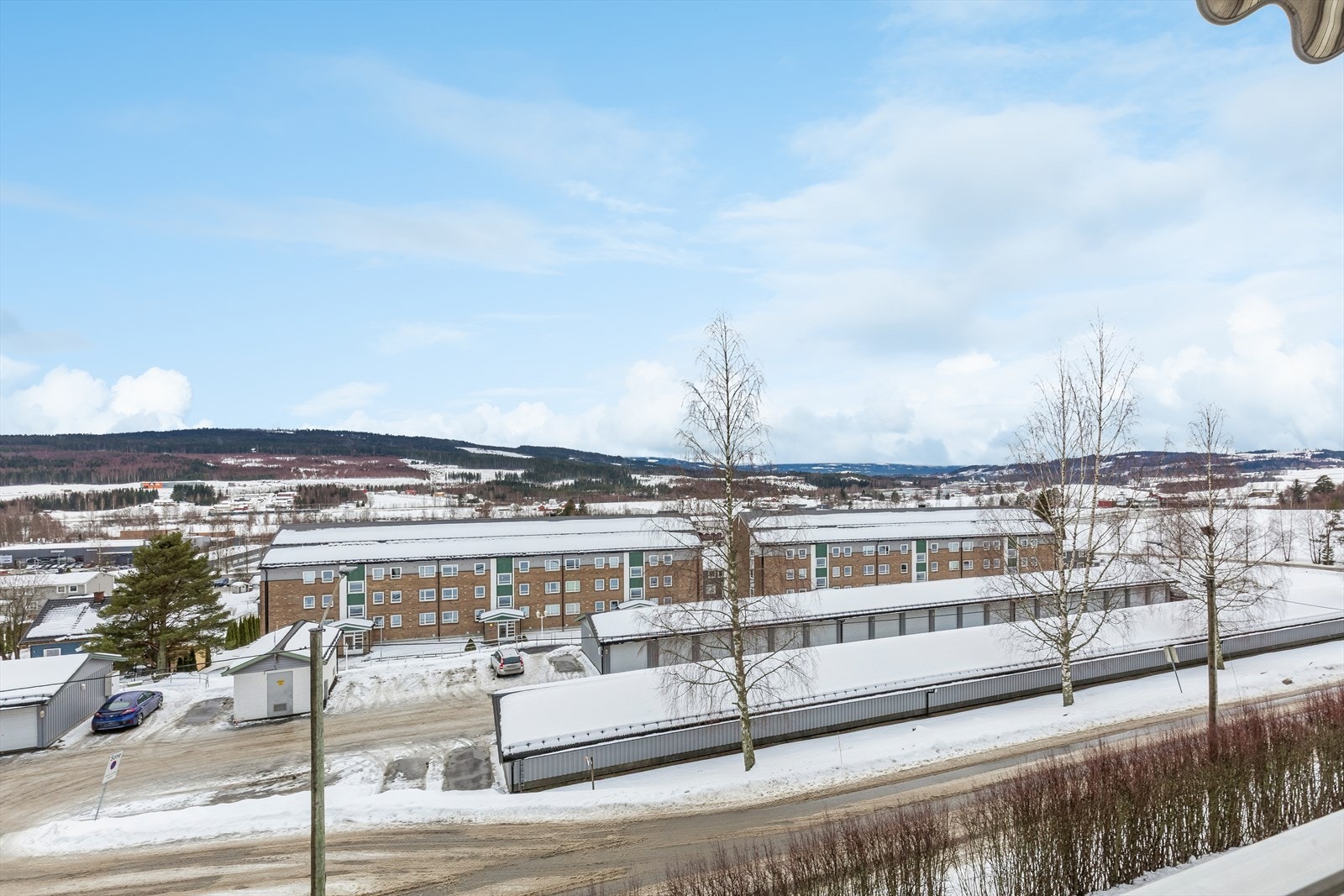 Fin utsikt fra balkongen. Galleribilde