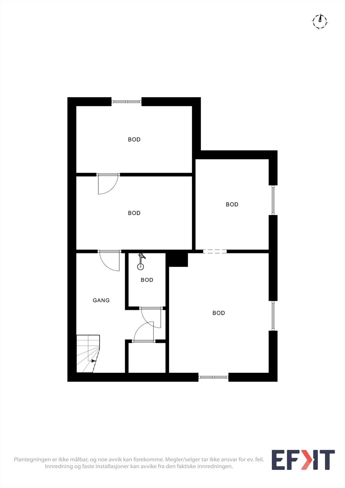 Planskisse kjelleretasje Galleribilde