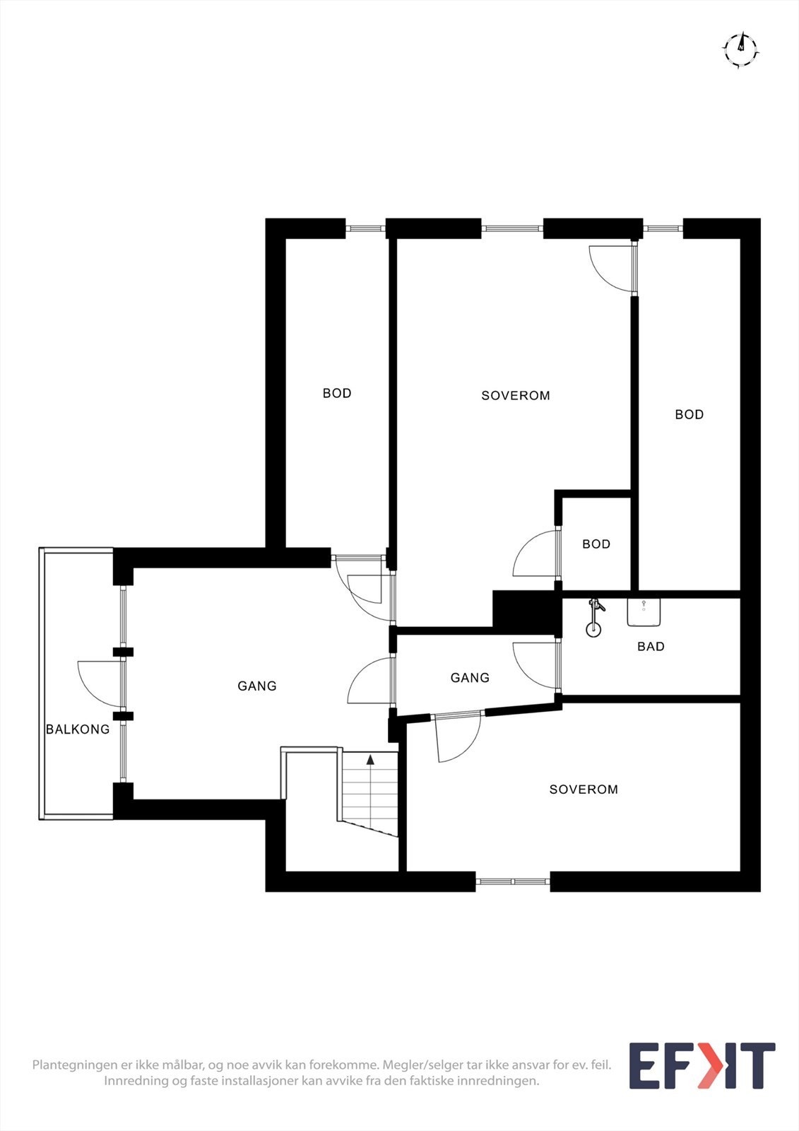 Planskisse andre etasje Galleribilde