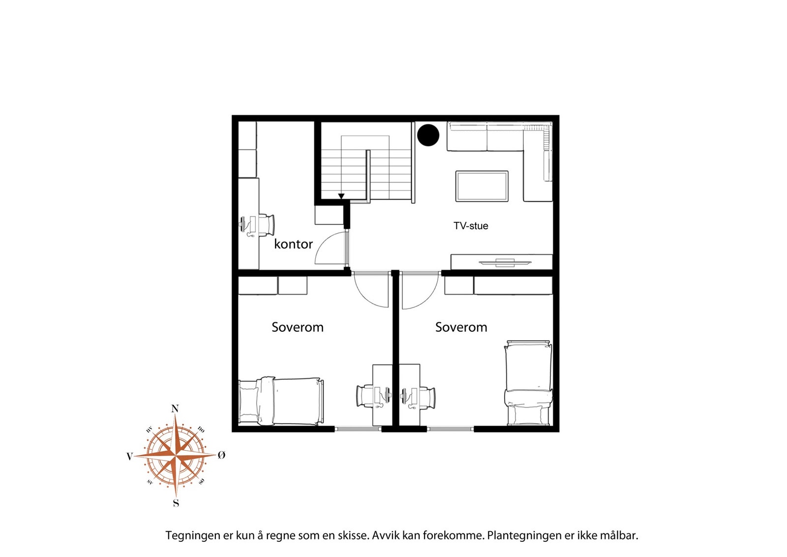 Plantegning 2. etg. Galleribilde
