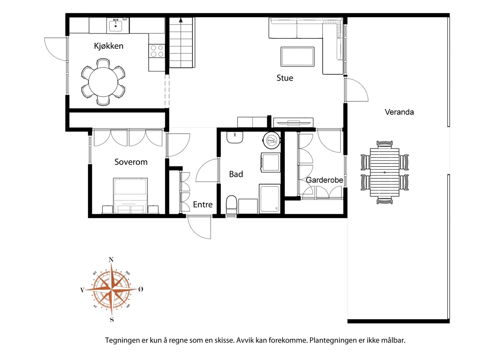 Plantegning hovedetasje Galleribilde