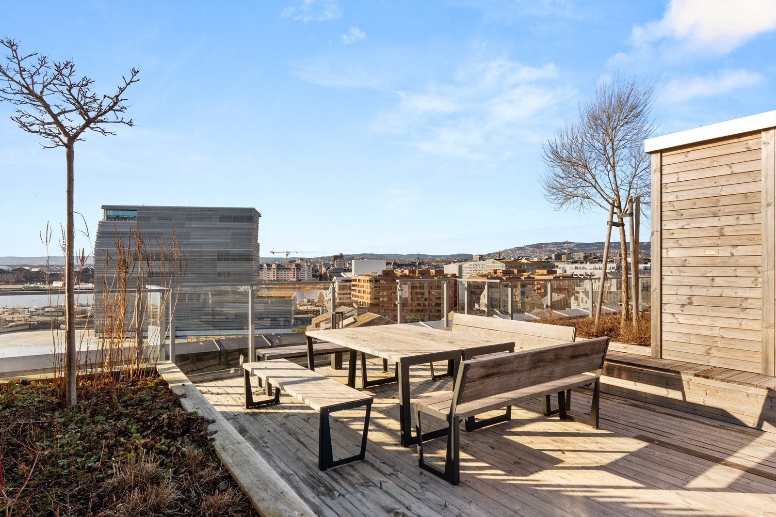 Boligseksjonene har eksklusiv bruksrett til takterrassene i 6., 7. og 9. etasje. Galleribilde