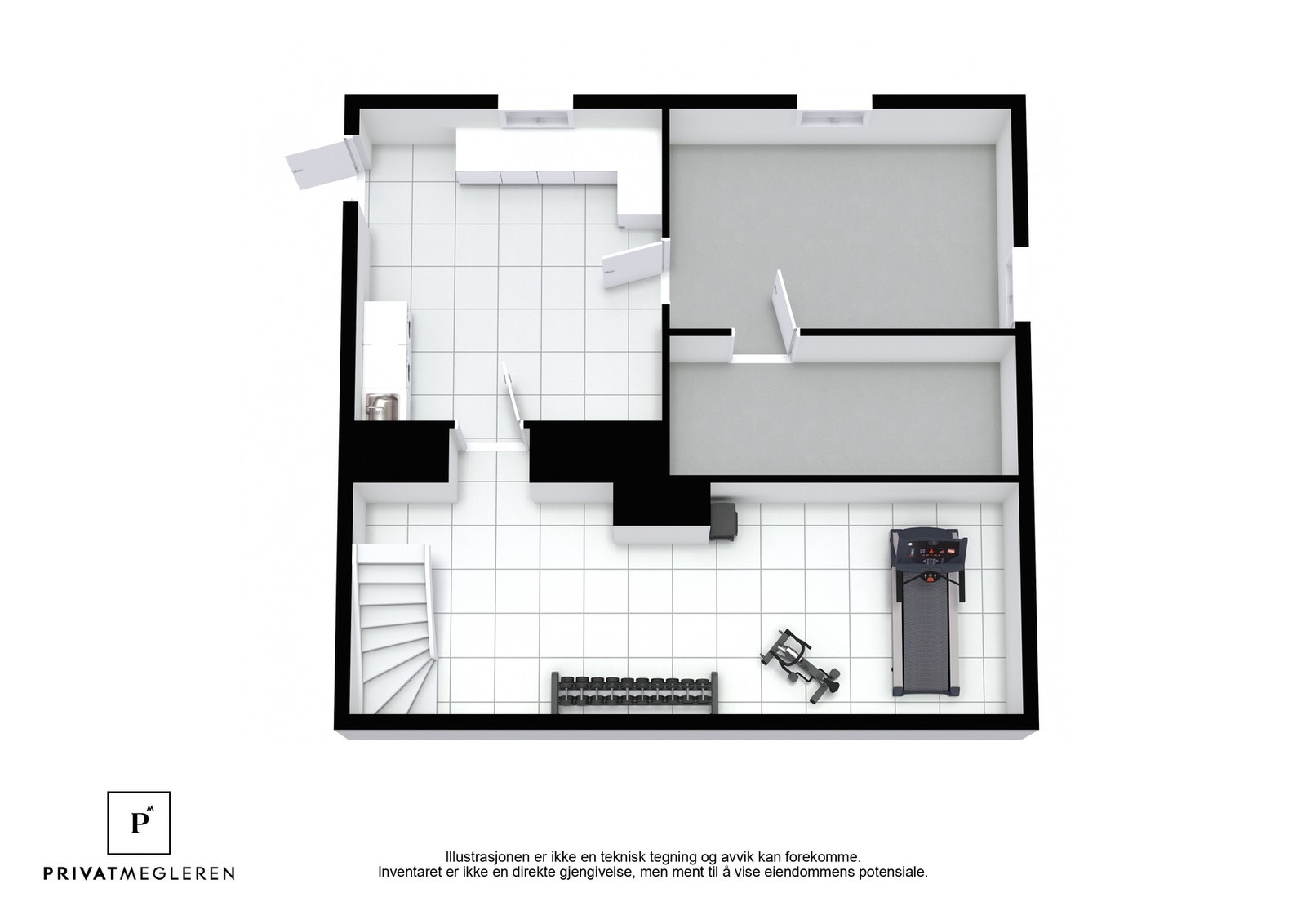 Kjelleretasjen. Galleribilde