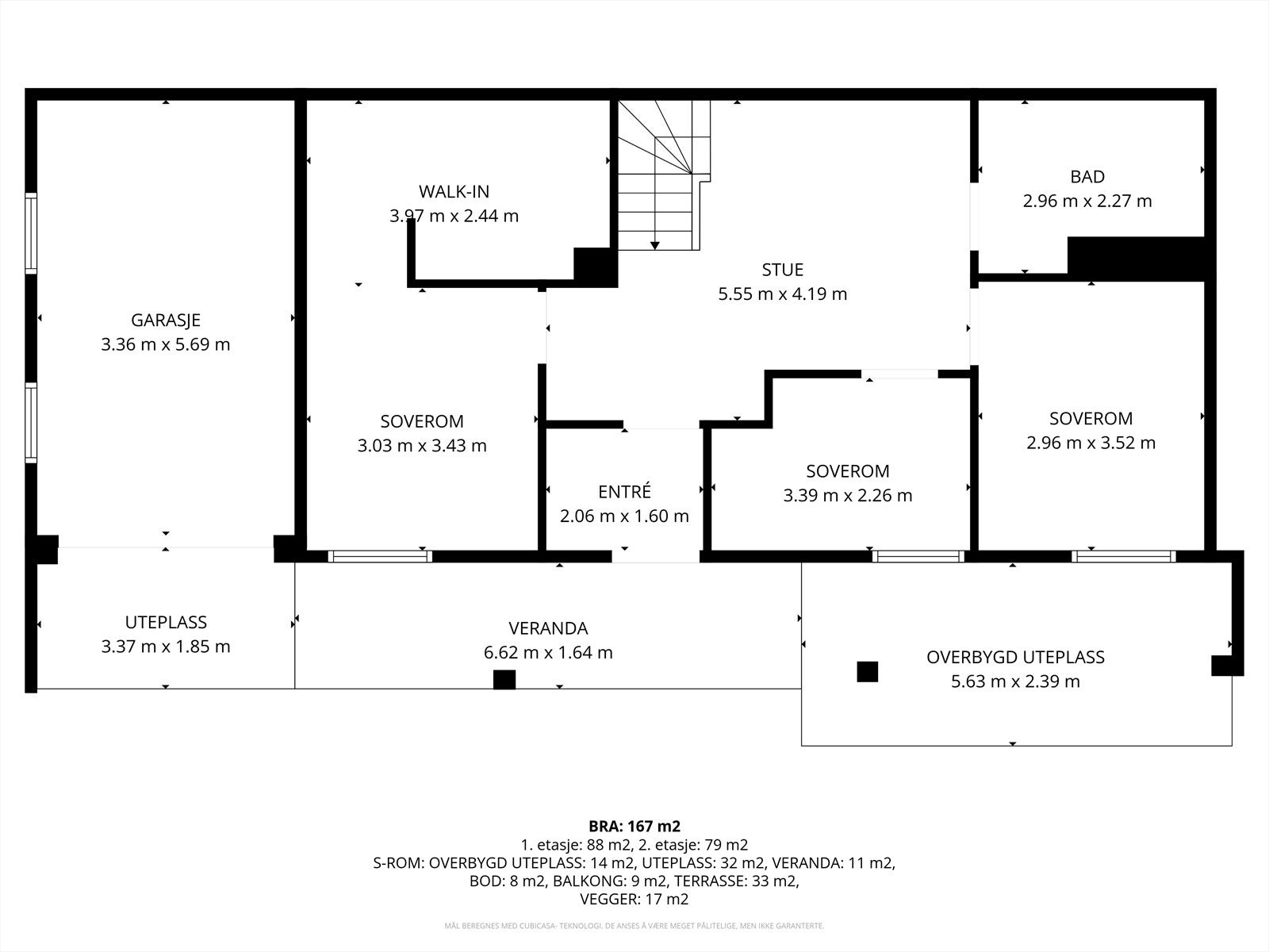 Plantegning 1.etg. Galleribilde