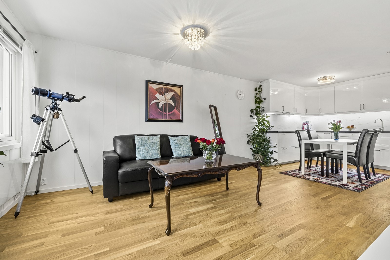 Her er det god plass til en komfortabel sittegruppe for avslapning. Galleribilde