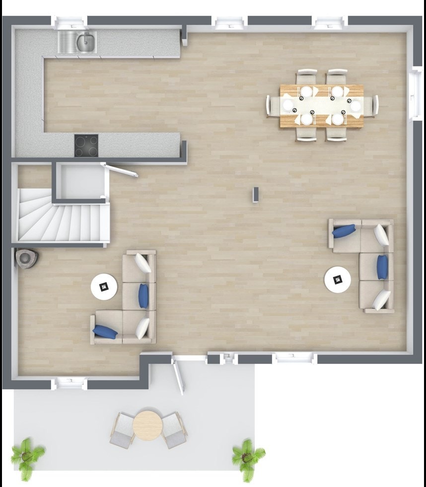 Planskisse andre etasje. Galleribilde