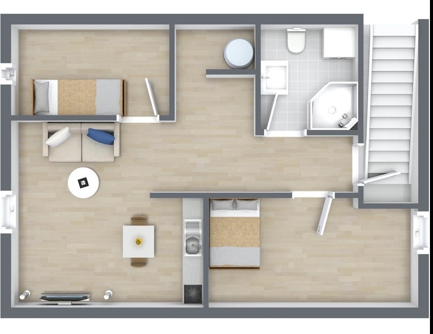 Planskisse kjeller. Galleribilde