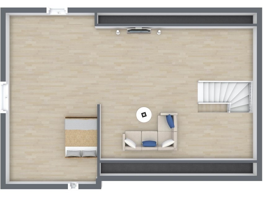 Planskisse loftsetasje. Galleribilde