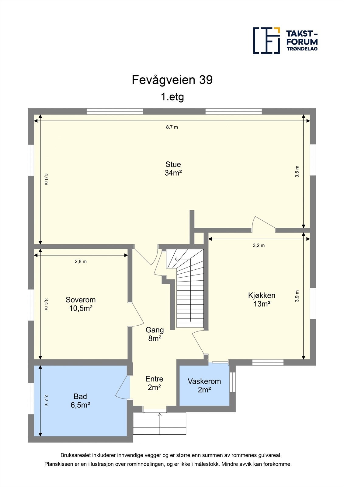 Skissert plantegning 1. etasje. Galleribilde