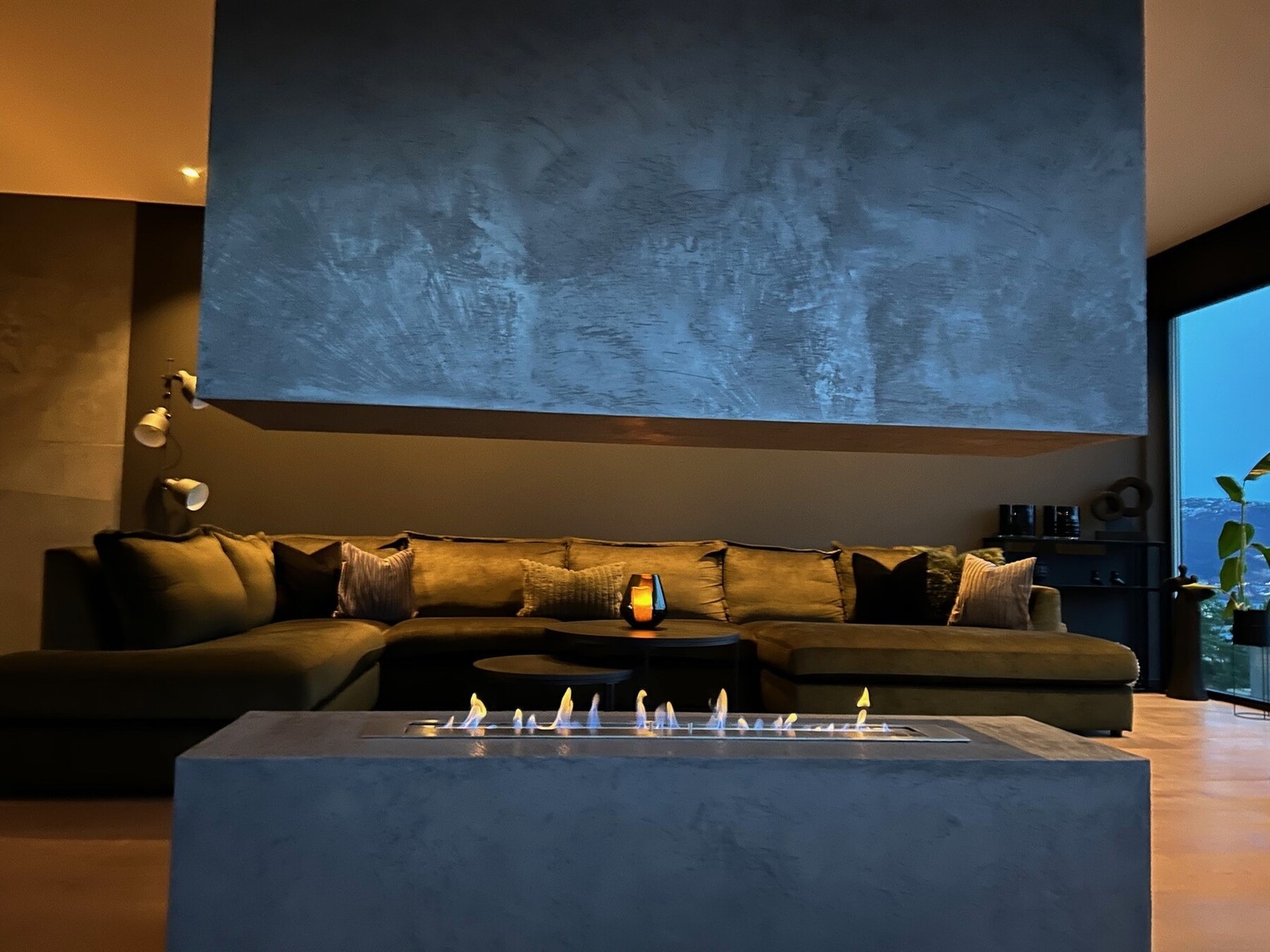 Den flotte biopeisen gir stuen særpreg. Galleribilde