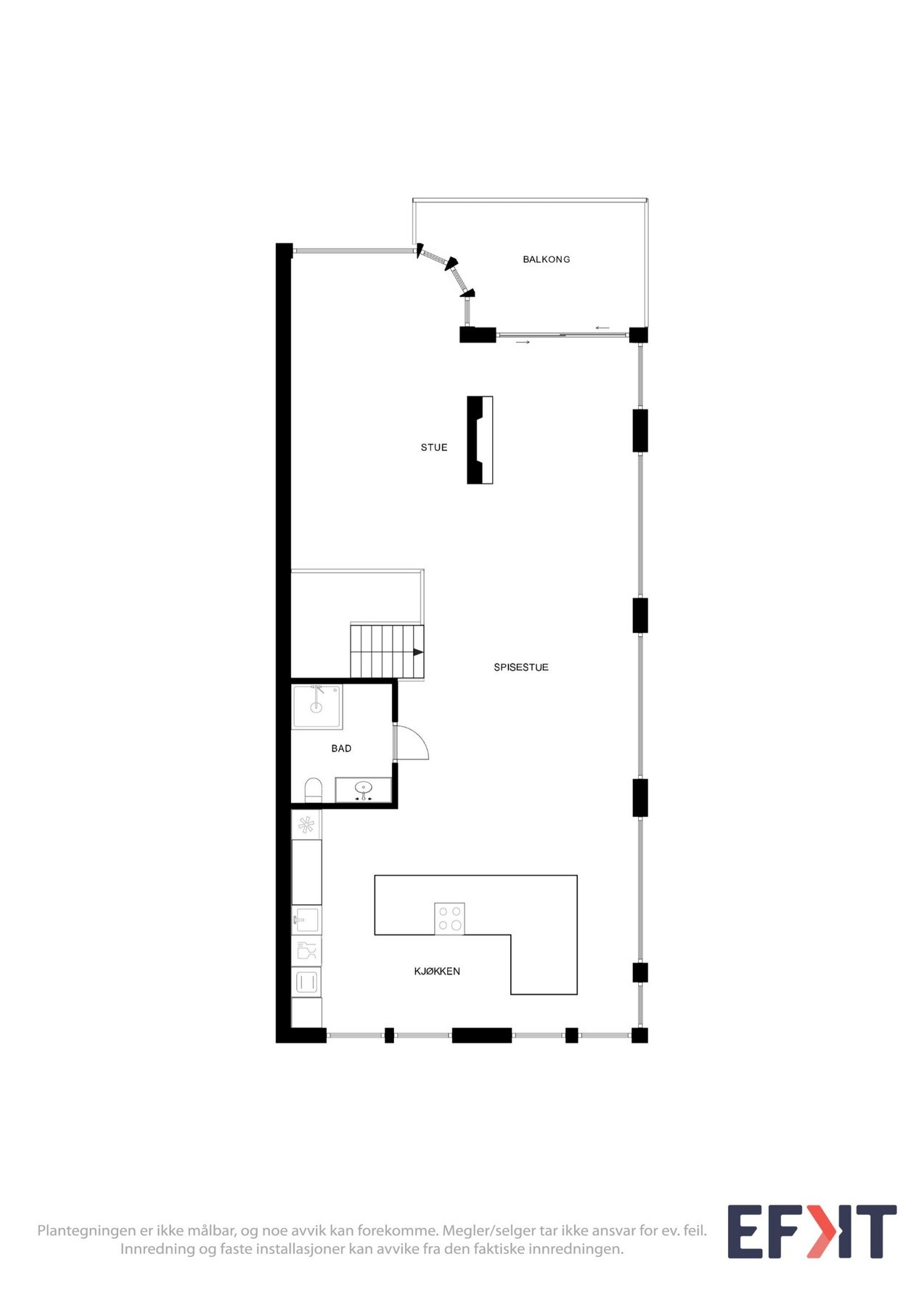 2D Plantegning - 2.etasje. Galleribilde