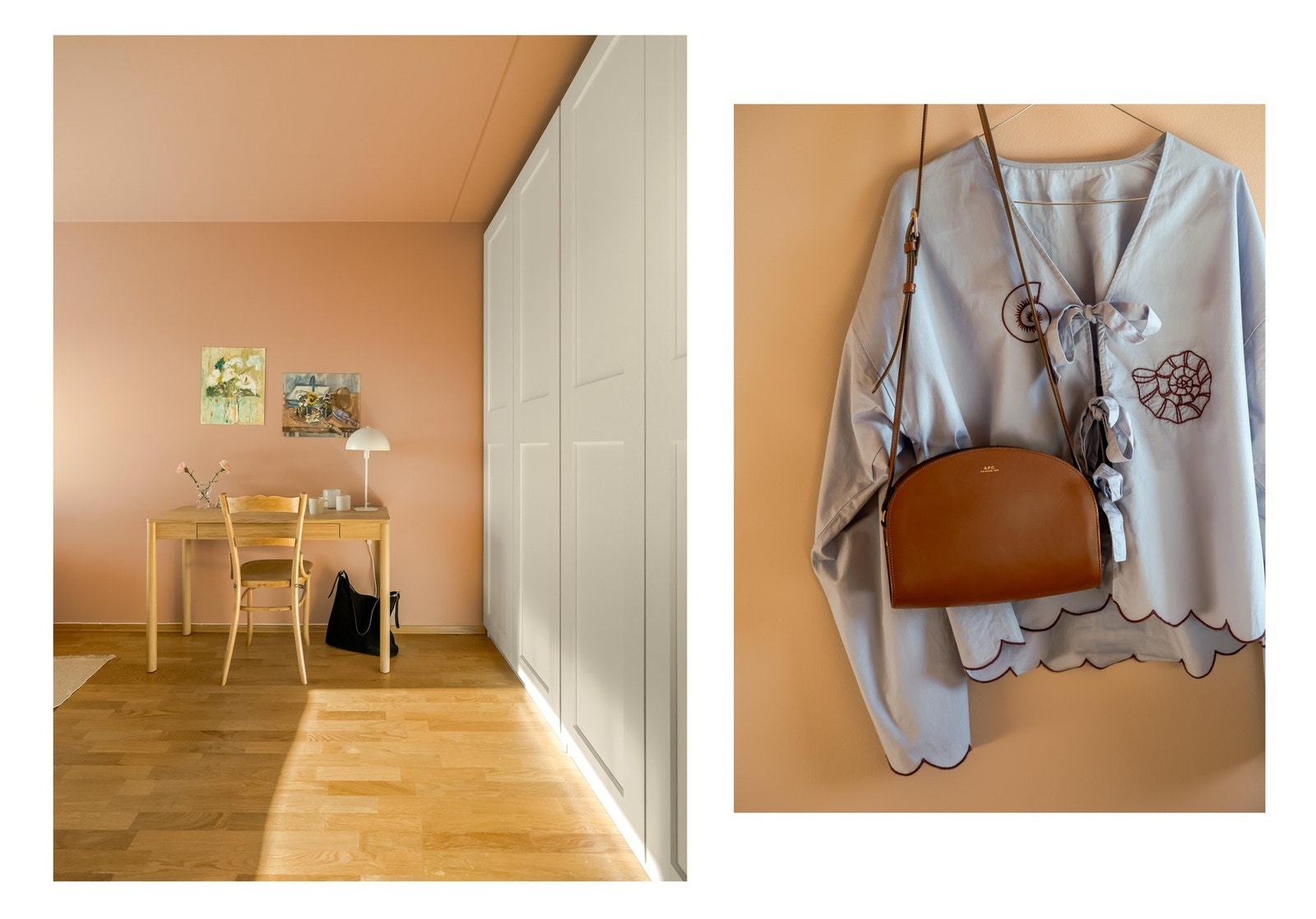 Vi tar turen videre inn på soverommet som har inngang fra stuen. Galleribilde