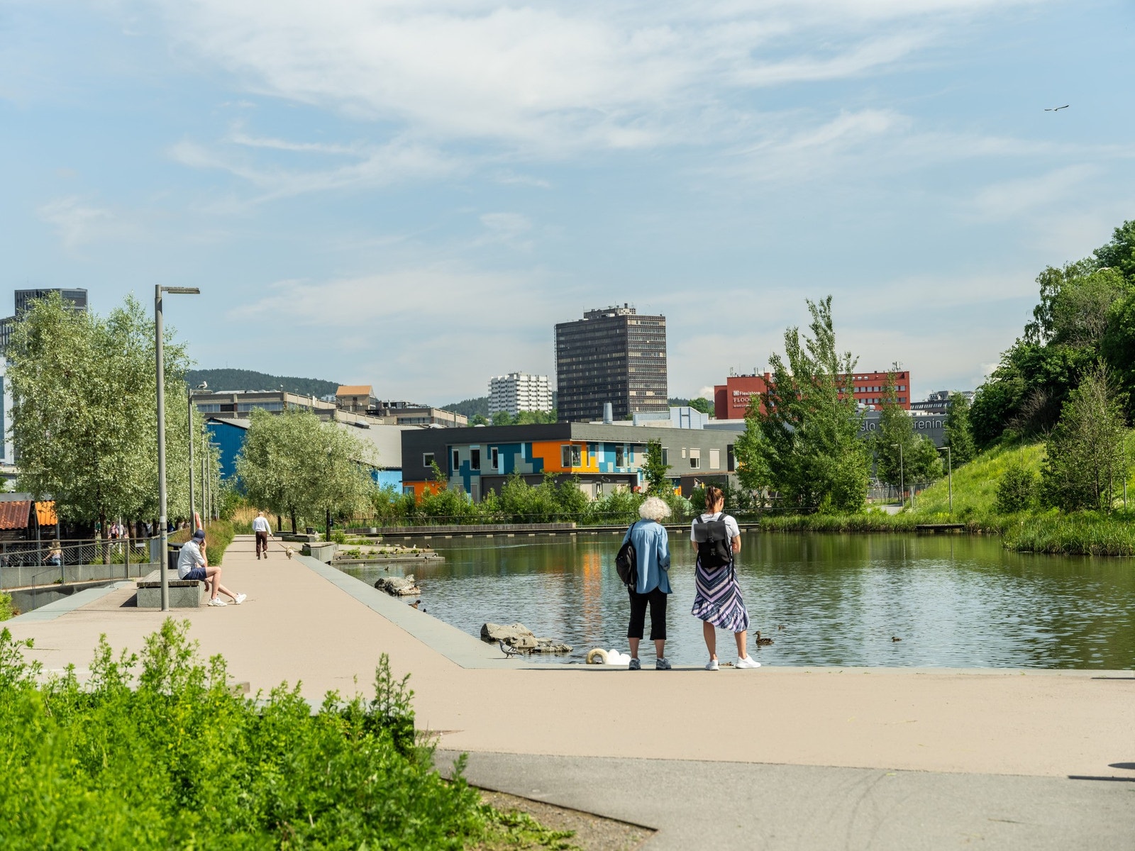 Fine grønne lunger med Teglverksdammen og Hovinbekken som nærmeste nabo. Galleribilde