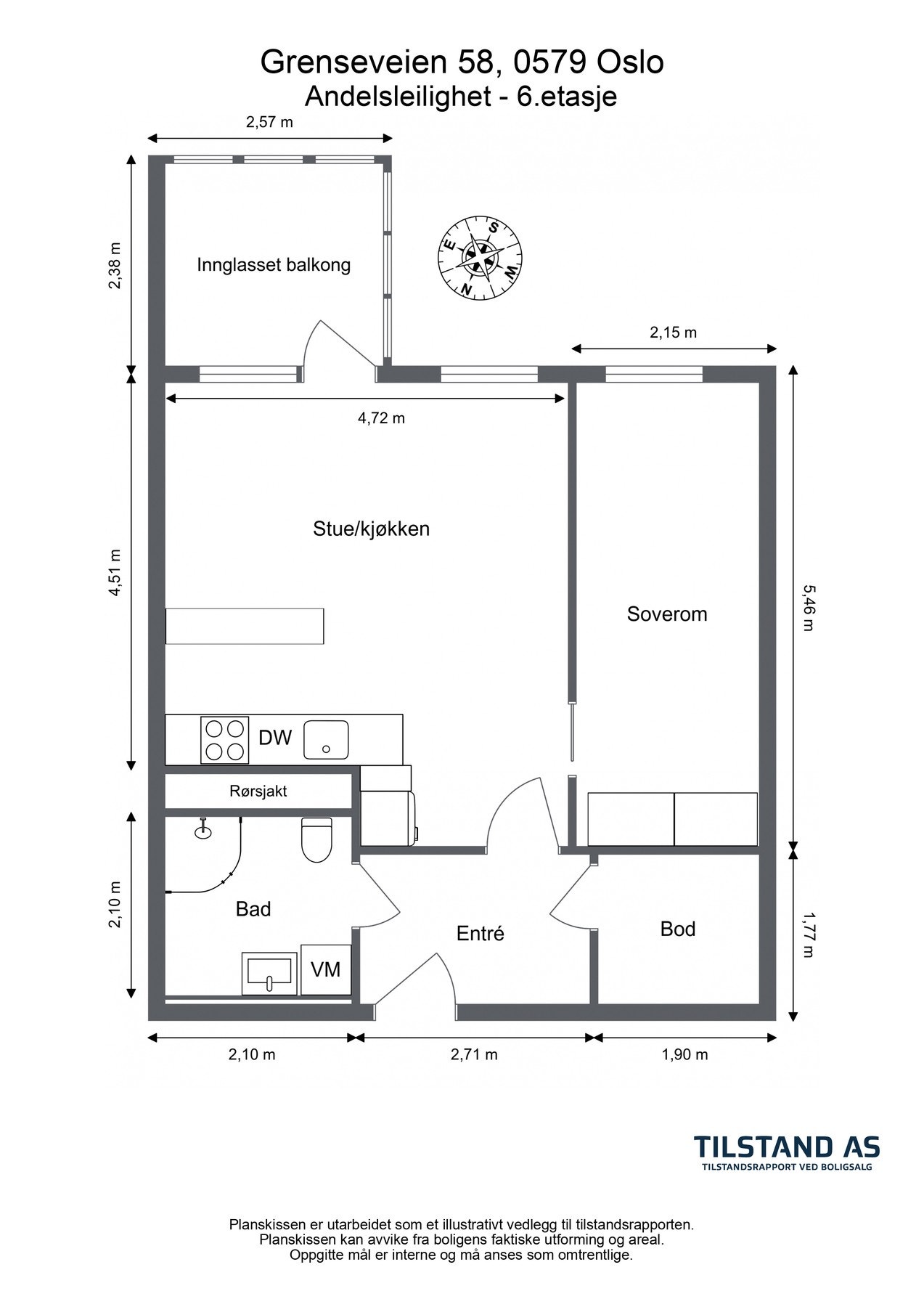 Planløsningen er praktisk med luftige, store og gode rom. I tillegg til innvendige arealer disponeres det en kjellerbod på 5 kvm. Galleribilde
