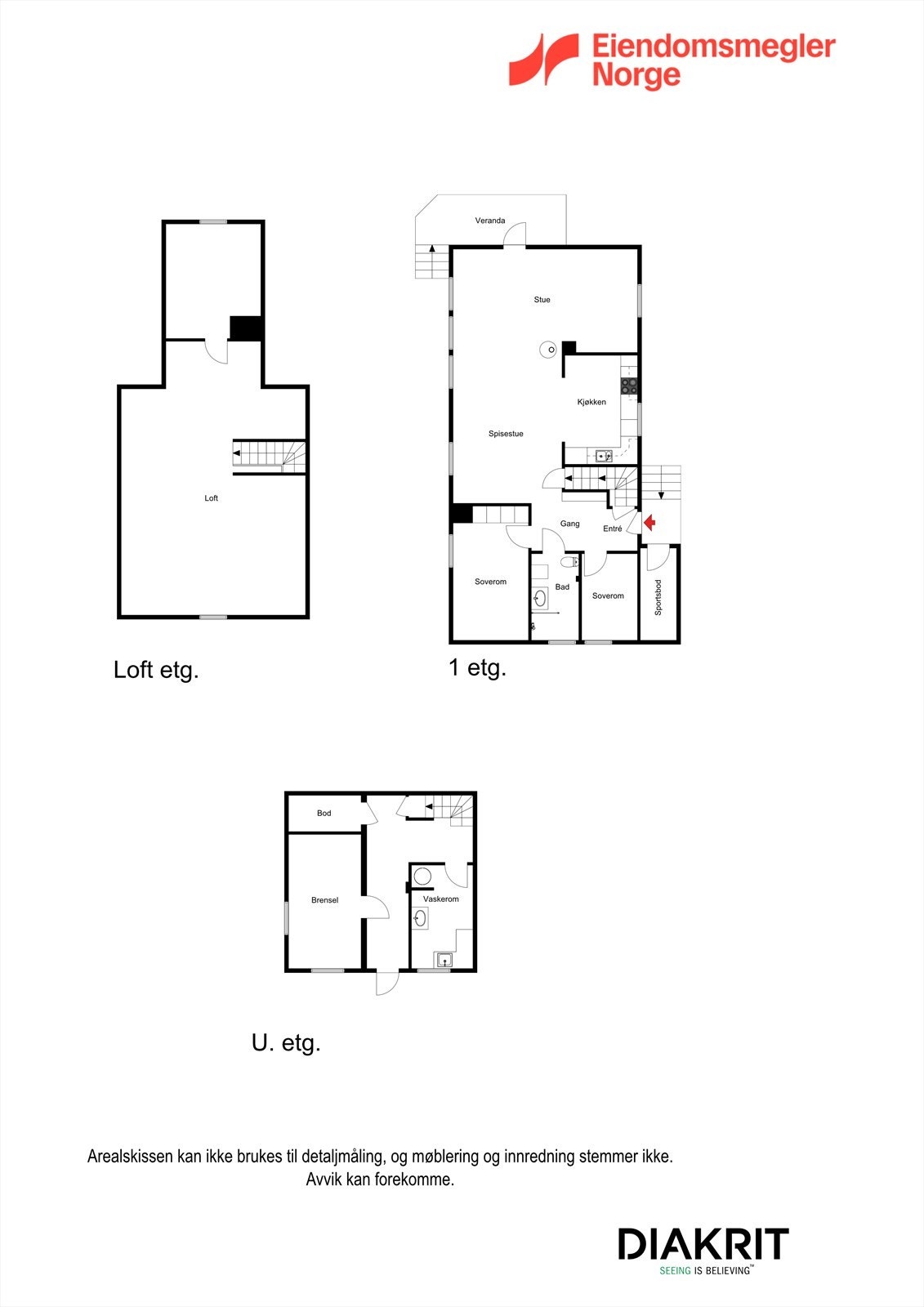 2D Plantegning samlet Galleribilde