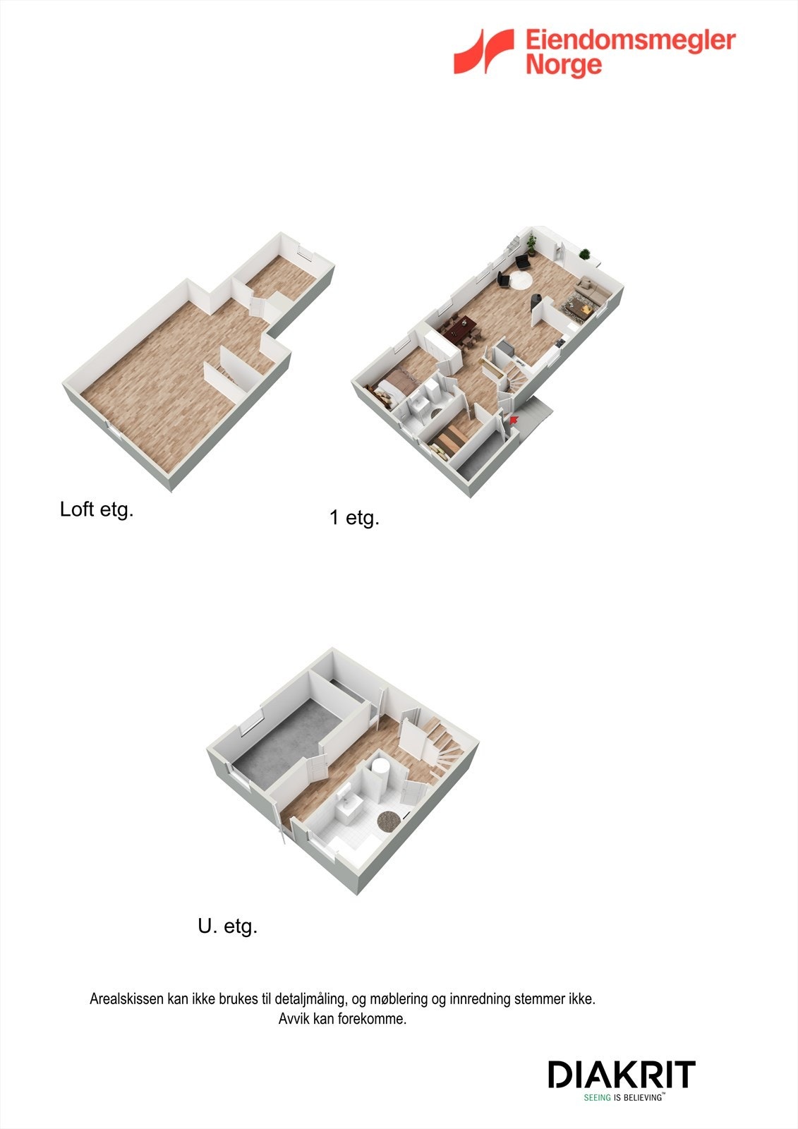 3D Plantegning samlet Galleribilde