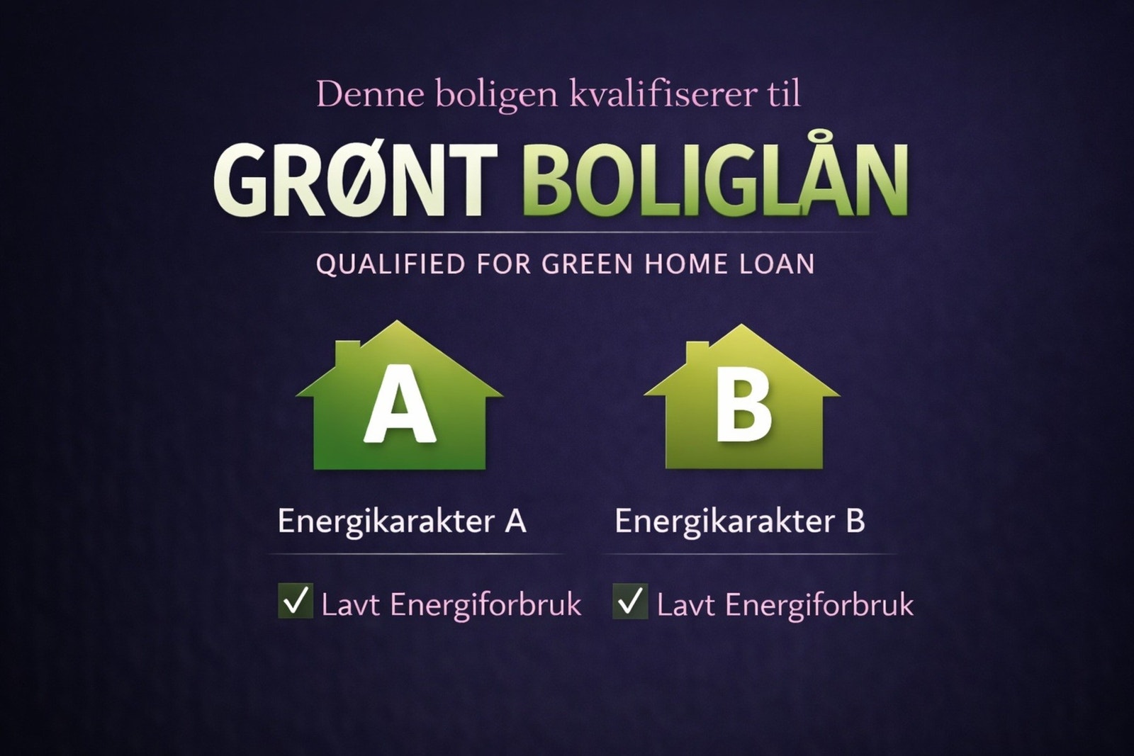 Noen banker kan by på bedre rentebetingelser med grønt boliglån. Galleribilde